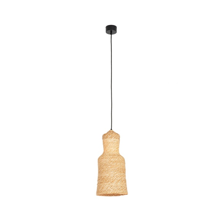 Pendul Spiga Naturale LED integrat - Negru, Natural - Img 2