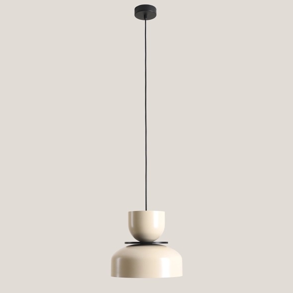 Pendul Uto 30 cm 1xE27 - Crem, lemn deschis - Img 6
