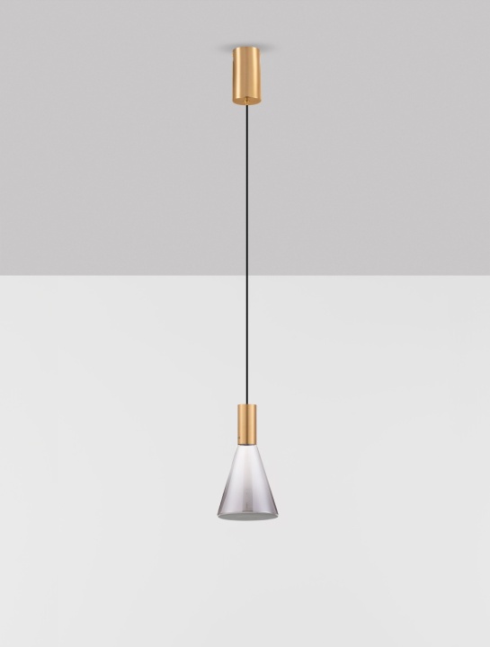 Pendul Voi Gradient Smokey / Auriu Ø16 x H 150 cm - Img 3