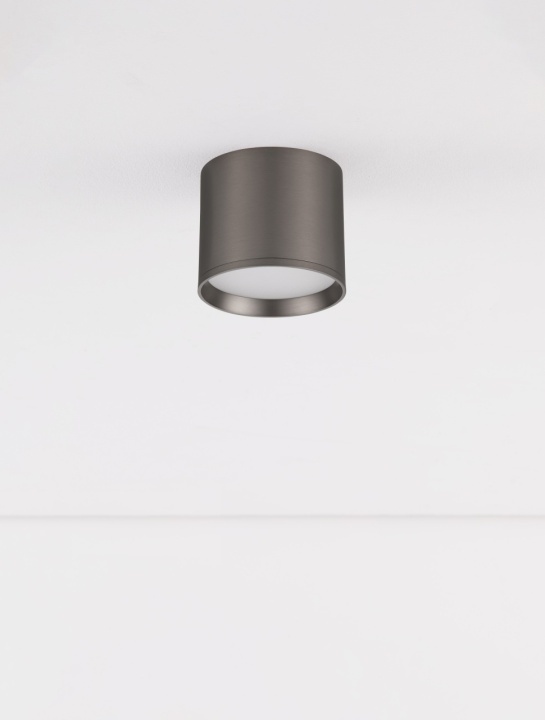 Plafoniera Ζιαζα Nikel / Negru Ø10 x H 8,6 cm - Img 3