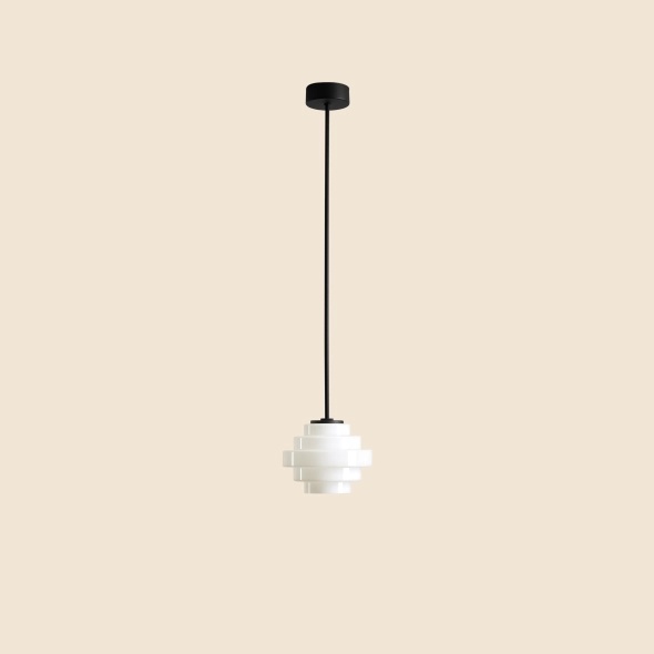 Plafonieră Filo 14 cm înălțime 101 cm 1xG9 - Alb lăptos - Img 2