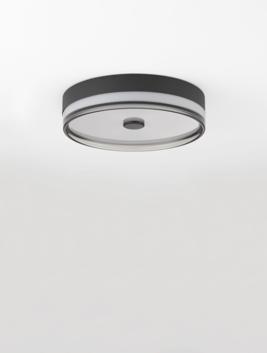Plafoniera Helios Negru / Smokey Ø40 x H 9,7 cm - Img 3