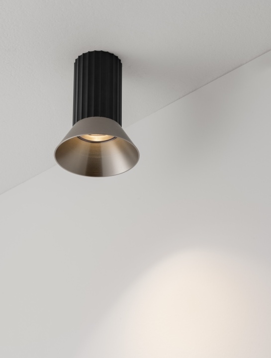 Plafoniera Luvia Bronz / Negru Ø9,8 x H 12,5 cm - Img 5