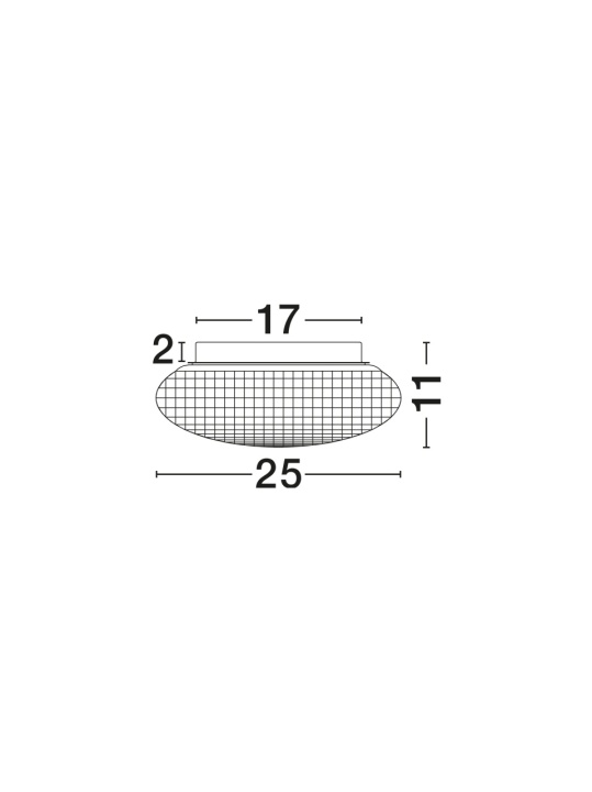 Plafoniera Sens Crom / Negru Ø25 x H 11 cm - Img 4