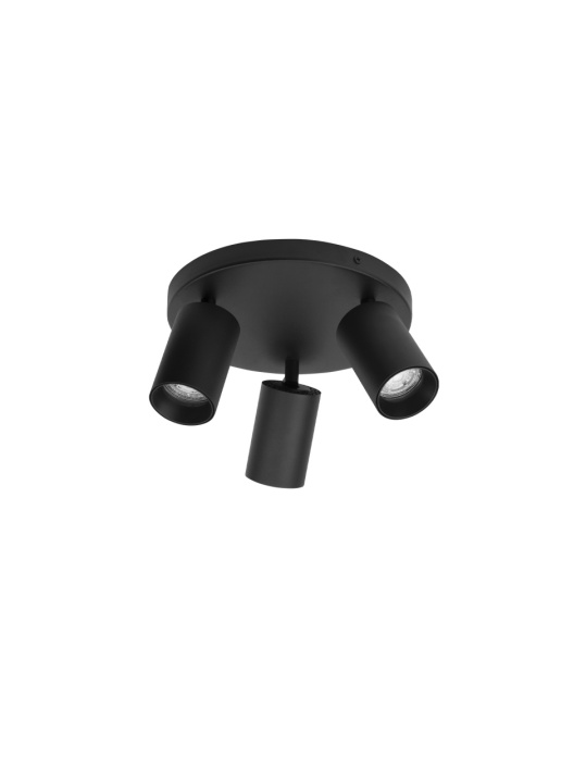 Plafoniera Tod Negru Ø22 x H 12,7 cm - Img 2
