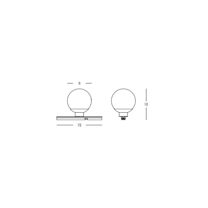 Proiector CLEAR ROUND LED sina magnetica 15mm Ultra Slim Extra - 3W, 3000K, Negru - Img 3