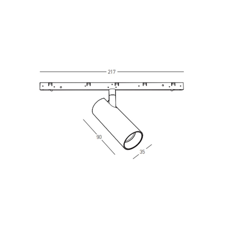 Proiector SPOT LED sina magnetica 6mm Ultra Slim Momentum - 7W, 3000K, Negru - Img 6