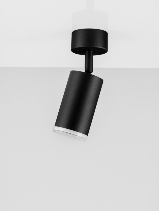 Spot baie Μαο Negru / Frosted Ø5,5 x H 17 cm - Img 4