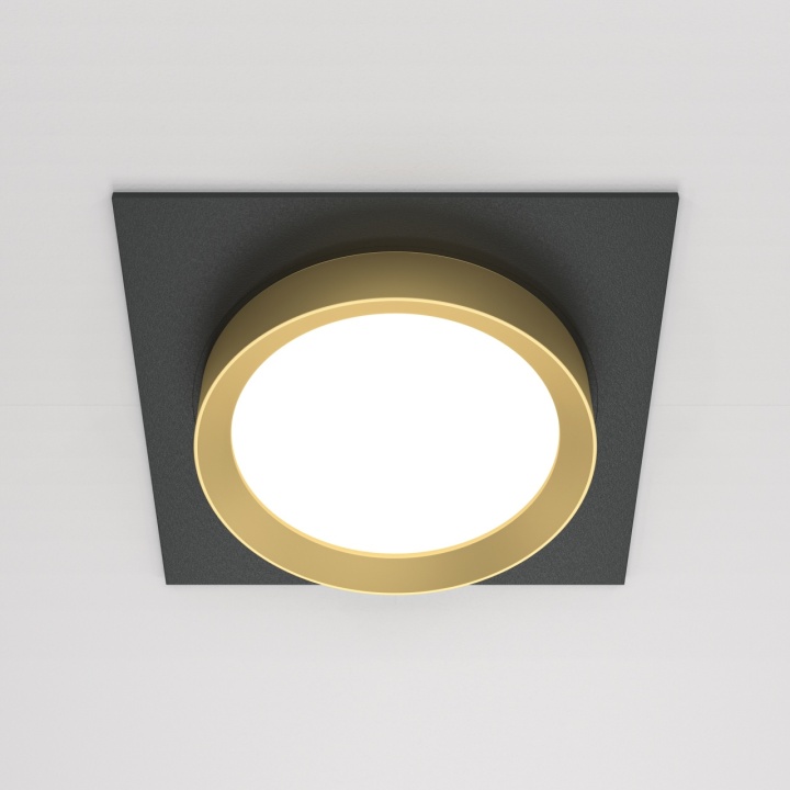 Spot incastrat Hoop - L 11 x l 11 cm, Negru, GX53 - Img 2