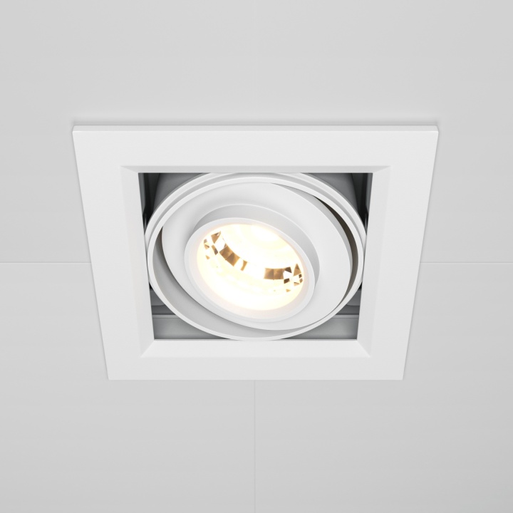 Spot incastrat Metal Modern - L 9.5 x l 9.5 cm, 3000K, Alb - Img 2