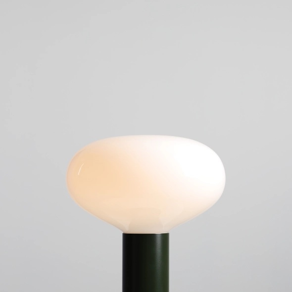 Veioză Flo 26 cm 1xE14 - Verde mușchi - Img 2