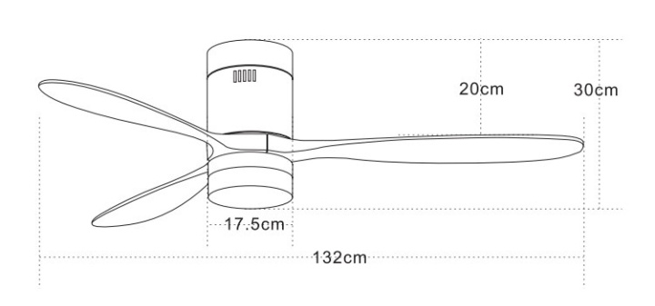 Ventilator Como 3000K,4000K,6000K - Negru mat - Img 3