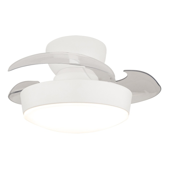 Ventilator Lucca 3000K-4000K-6500K - Alb mat, Transparent - Img 2