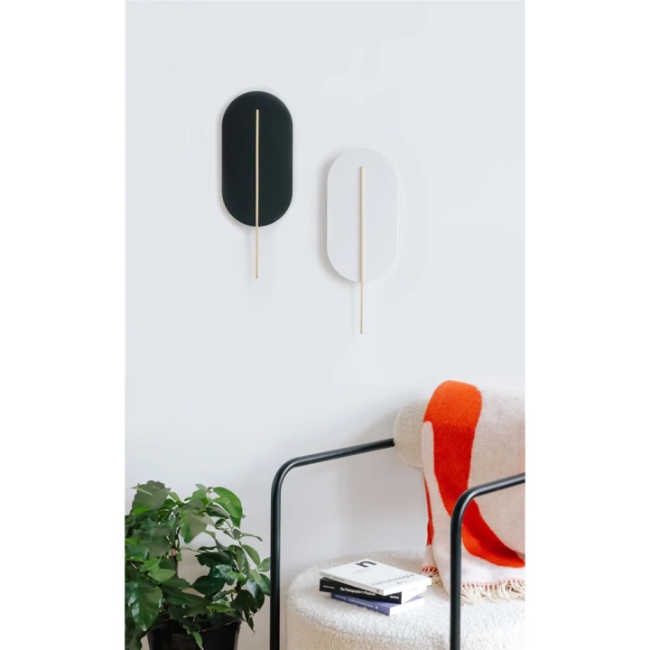 Aplică de perete ROKKE black with brass detail, negru / auriu - Img 2
