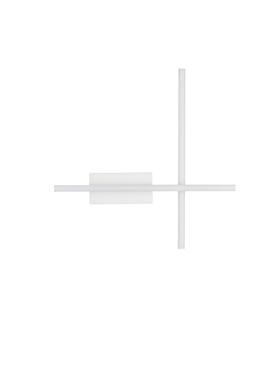 Aplica perete decorativa Quam Alb 41 x 6 x 41 cm - Img 2