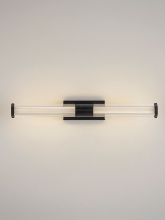 Aplica perete pentru baie Alto Negru / Transparent 43 x 10 x 6,4 cm - Img 4