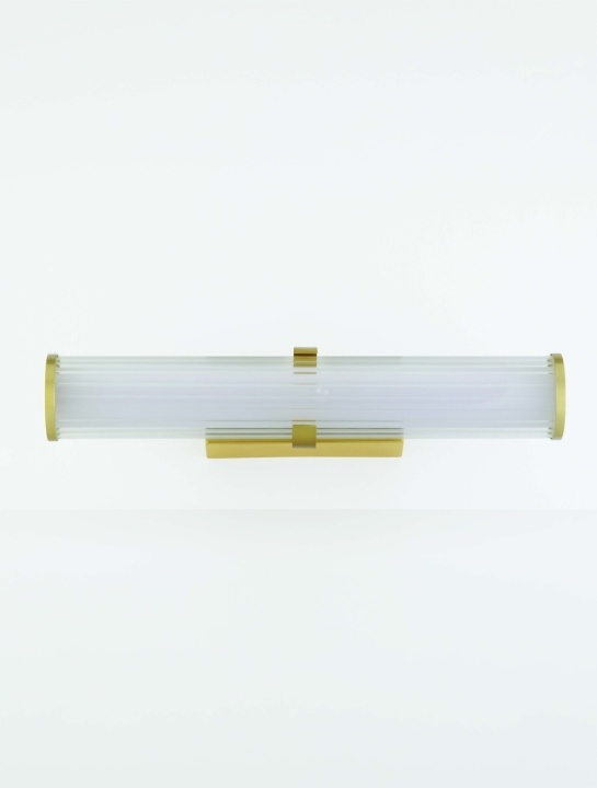 Aplica perete pentru baie Hedula Auriu / Transparent 8,2 x 12 x 42 cm - Img 3