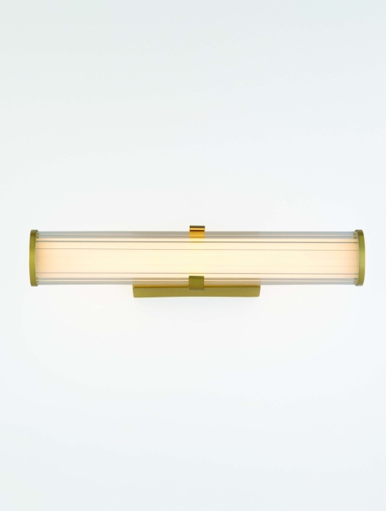 Aplica perete pentru baie Hedula Auriu / Transparent 8,2 x 12 x 42 cm - Img 5