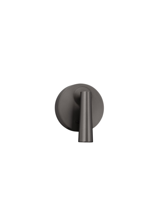 Aplica perete pentru pat Tico Nikel / Negru Ø10,4 x H 12,6 cm - Img 2