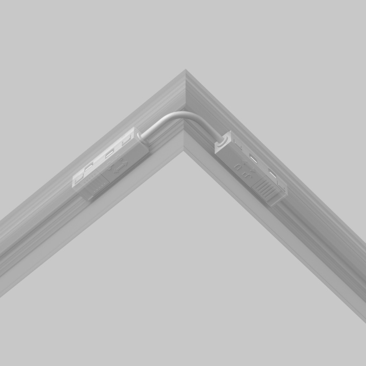 Conector flexibil Sina magnetica Exility - Alb - Img 3