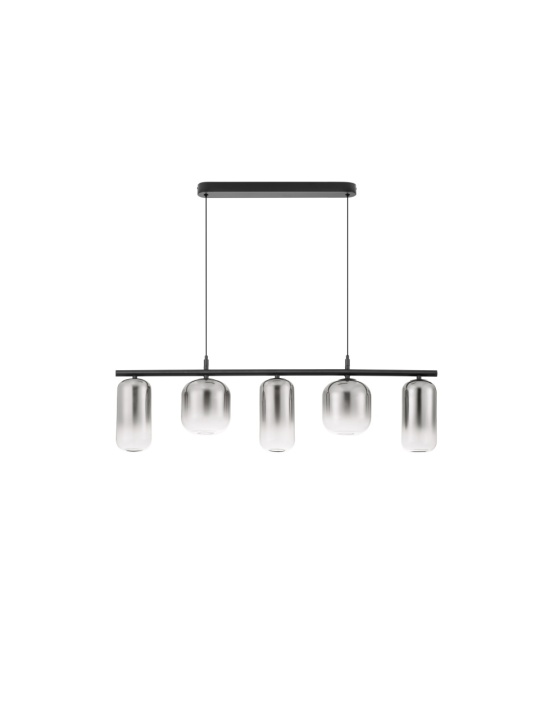 Corp de iluminat suspendat Aelia Gradient Smokey / Negru 95 x 14 x 145 cm - Img 2