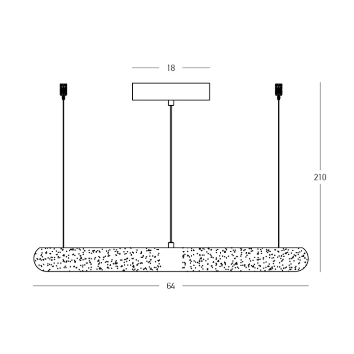 Corp de iluminat suspendat Alabaster LED 3000K - Alamă, Natural - Img 5