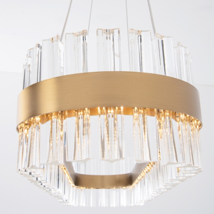 Corp de iluminat suspendat Aurora Cristallo LED 3000K - Gold Matt - Img 5