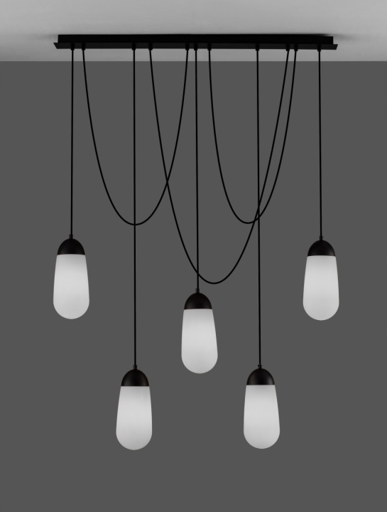 Corp de iluminat suspendat Blaky Opal / Negru 103 x 13 x 150 cm - Img 3