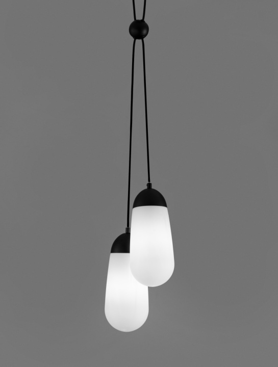 Corp de iluminat suspendat Blaky Opal / Negru 25 x 13 x 150 cm - Img 5