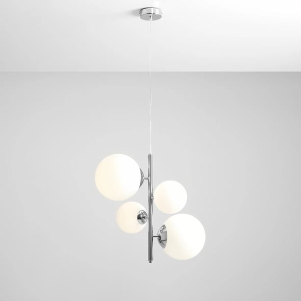 Corp de iluminat suspendat Bloom 46 cm 2xE14 / E27 - Crom - Img 4