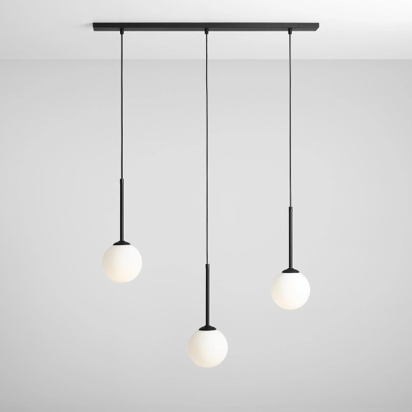 Corp de iluminat suspendat Bosso 30 cm 3xE14 - Negru - Img 5
