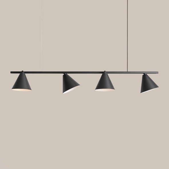 Corp de iluminat suspendat Form 120 cm 4xE27 - Negru - Img 3