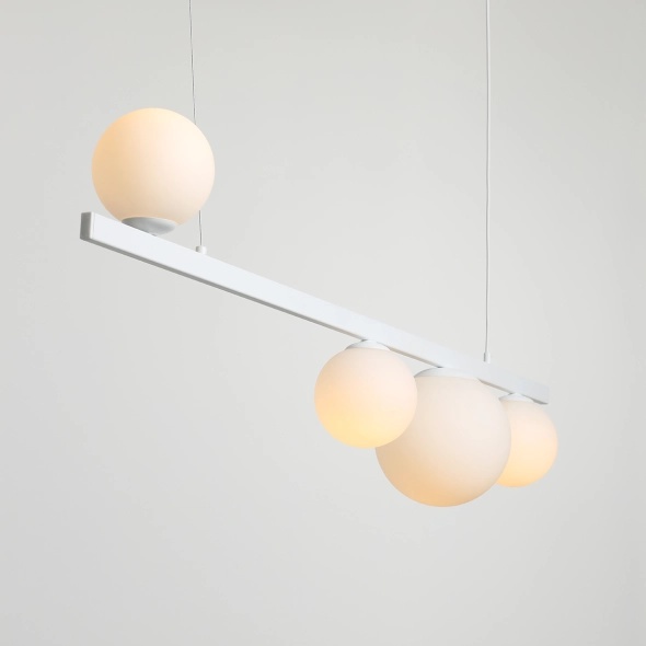 Corp de iluminat suspendat Garda 131 cm 3xE14 / E27 - Alb - Img 3