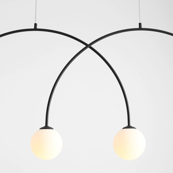 Corp de iluminat suspendat Lea 149 cm 4xE14 - Negru - Img 2