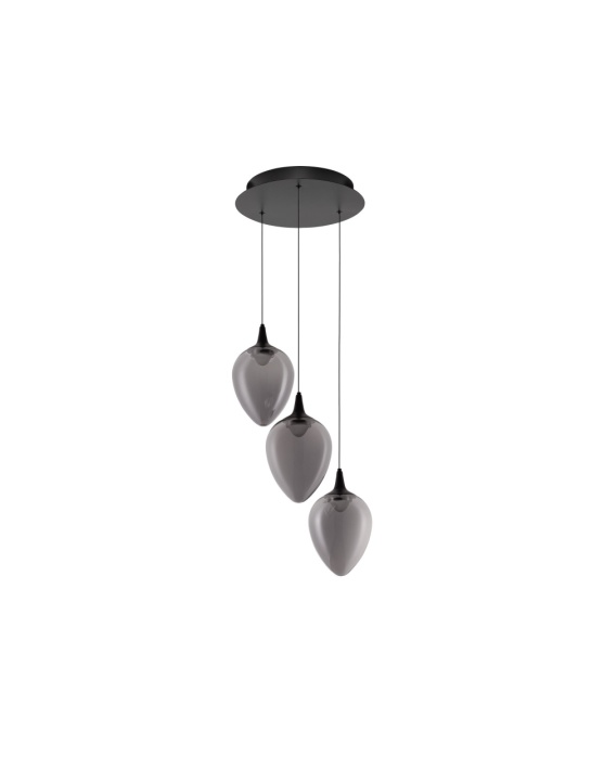 Corp de iluminat suspendat Nali Smokey / Negru Ø35 x H 160 cm - Img 2