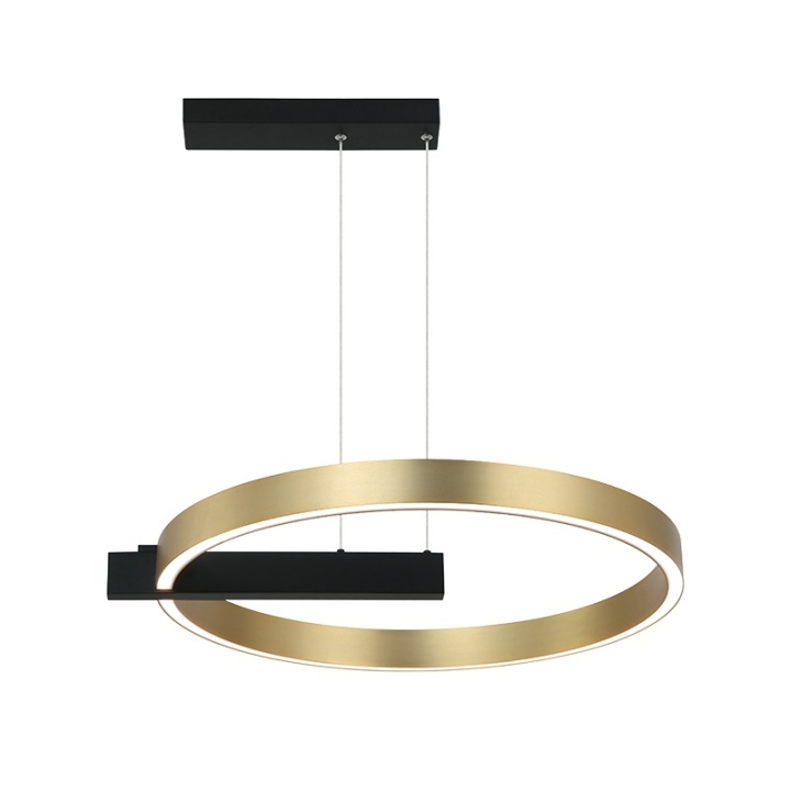 Corp de iluminat suspendat Verona 3000K - Negru, Gold Matt - Img 2
