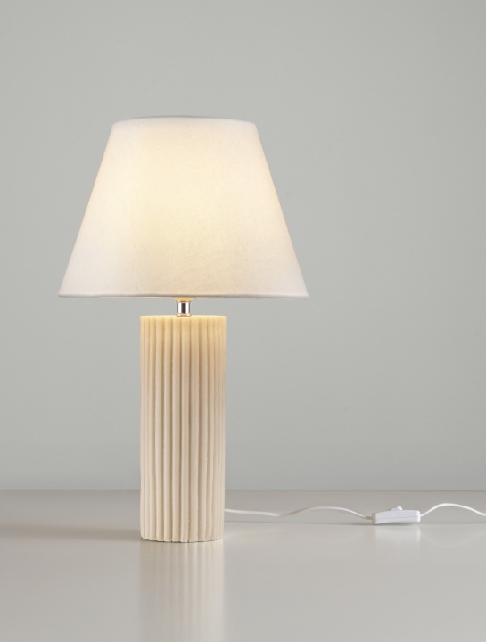 Lampa de masa Bacco Beige Ø30 x H 50 cm - Img 4