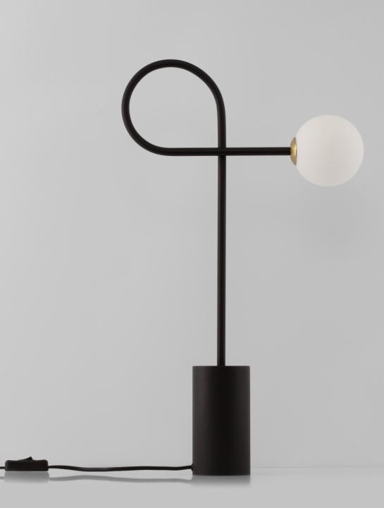 Lampa de masa Dedalo Negru / Opal 34 x 10 x 64 cm - Img 5
