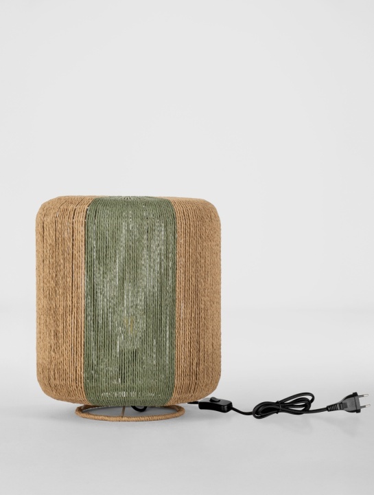 Lampa de masa Dena Natural / Green Ø33 x H 40 cm - Img 3