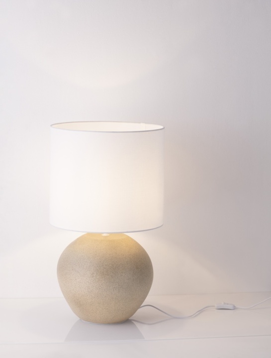 Lampa de masa Mizu Cream / Alb Ø35 x H 60 cm - Img 5