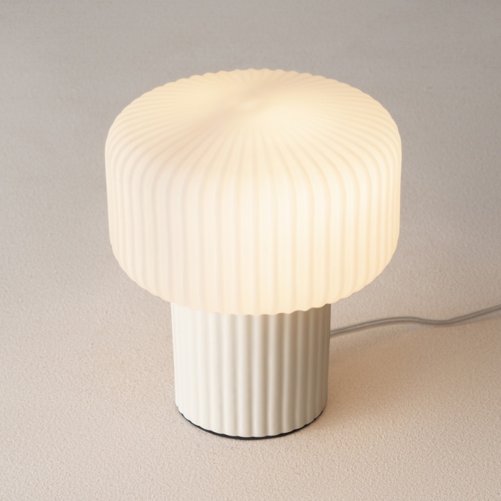 Lampă de masă Omaggio Ø 16 cm G9 - Beige - Img 4