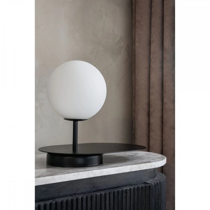 Lampă de masă / veioză HANEA ST black with a shelf, negru - Img 2
