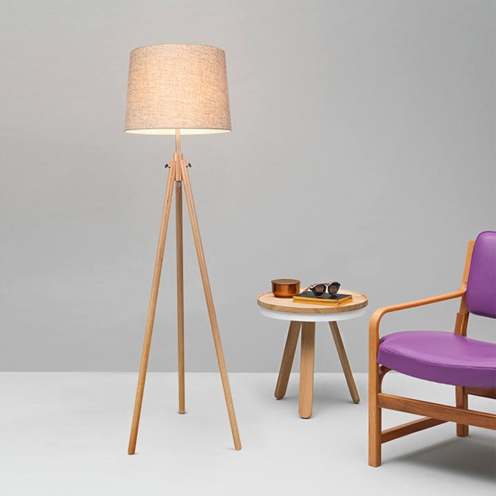 Lampadar Calvin H 157.2 cm E27 - Beige - Img 5