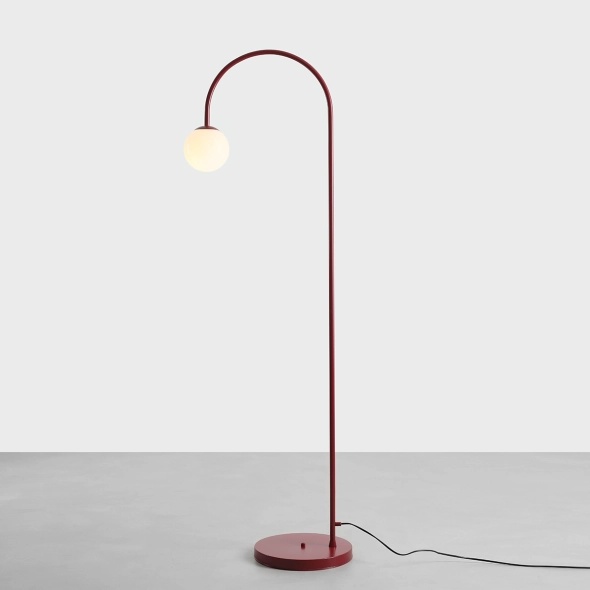 Lampadar Una 1xE14 - Roșu vin - Img 4
