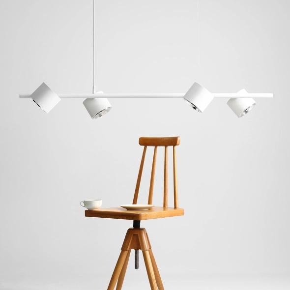 Lustra Bot 4 Alb 121 cm 4xGU10 - Img 4