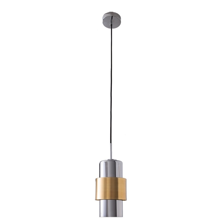 Pendul Amalfi 1xE27 - Gold Matt, Crom - Img 2