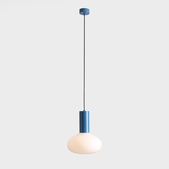 Pendul Flo 26 cm 1xE14 - Albastru deschis - Img 2