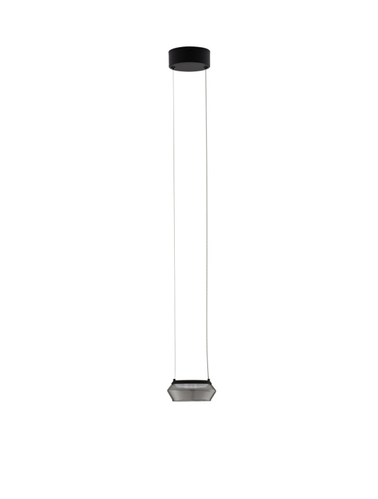 Pendul Jailyn Negru / Smokey Ø14 x H 160 cm - Img 2