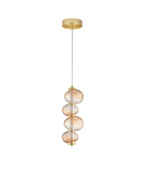 Pendul Leda Chihlimbar / Auriu Ø16 x H 251 cm - Img 2