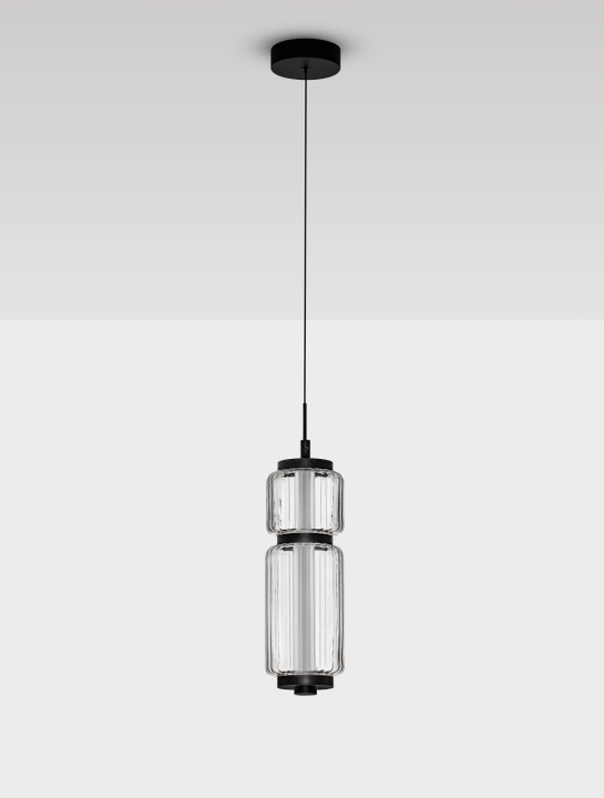 Pendul Liessa Negru / Transparent Ø12 x H 120 cm - Img 3